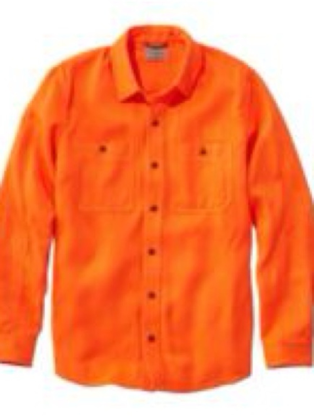 LL Bean $90 Men's Double L Field Shirt, Hunter Orange Mens L EUC